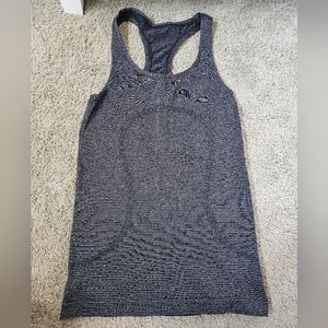 EUC Lululemon Black with Gold Pinstripes Tank Top